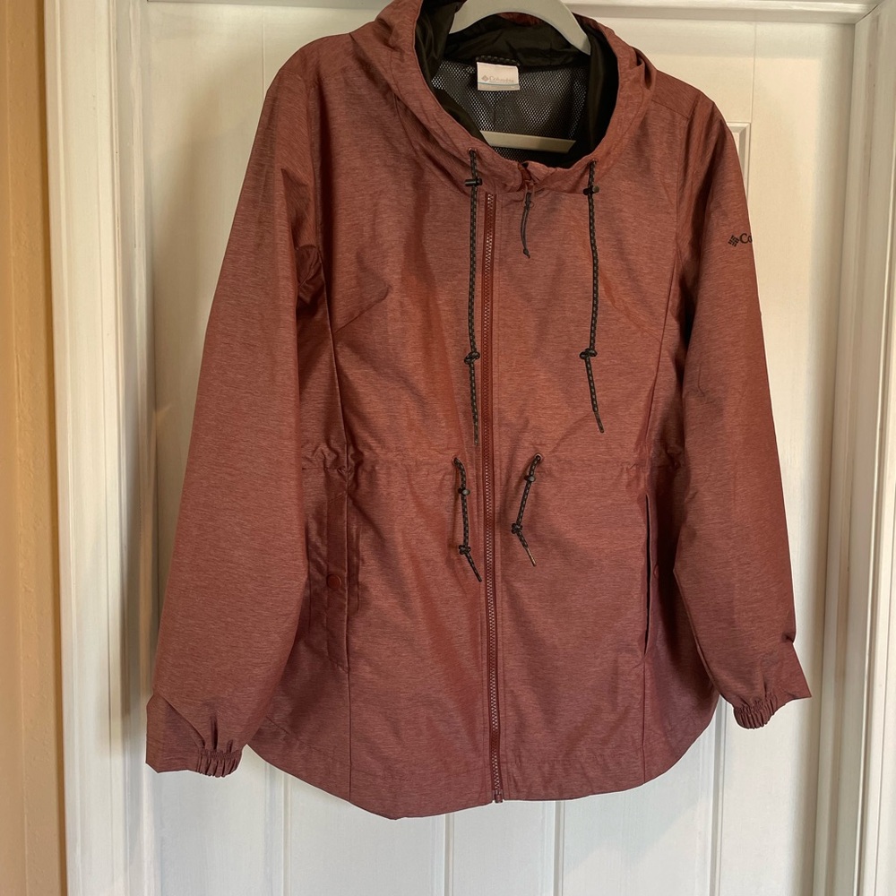 Columbia Women's Hooded Anorak Jacket - Rust Red